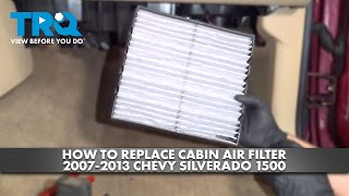 How to Replace Cabin Air Filter 20072013 Chevy Silverado [upl. by Nathanson]