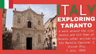 Exploring Taranto Apulia Italy  1 July 2024 [upl. by Aihsein]