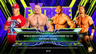 Brock Lesnar Vs John Cena Vs Batista Vs Triple H  World Heavyweight Championship Match  WWE 2k24 [upl. by Eustacia]