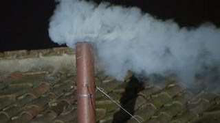 New Pope Selected White Smoke Pours from Sistine Chapel Bells Ring in Vatican City  VIDEO [upl. by Chamberlain]