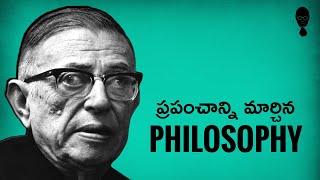 WHAT IS EXISTENTIALISM JeanPaul Sartre Philosophy  Think Telugu Podcast [upl. by Enyaht]