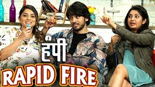 Lalit Prabhakar Prajakta Mali amp Sonalee Kulkarnis Candid Rapid Fire  Hampi Marathi Movie 2017 [upl. by Htinnek]