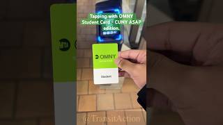 Tapping with OMNY Student Card  CUNY ASAP edition shorts [upl. by Nael846]