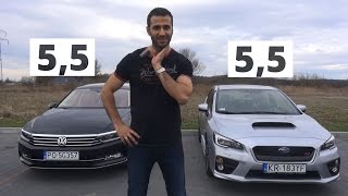 VW Passat kontra Subaru WRX STI 240KM kontra 300KM Ten sam wynik różne wrażenia  Zachar OFF [upl. by Olympium85]