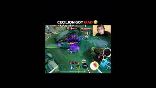 BRO MADE CECILION MAD 🤣 mobilelegends cecilion mlbbcreatorcamp chou mlbbshorts mlbb [upl. by Antsirhc403]