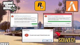 Fix FiveM Fatal Error amp Early Exit Trap How to Solve Could Not Load CitizenGamedll Crash [upl. by Alidis501]