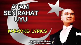 ATAM SEN RAHAT UYU KARAOKE Altyapı Fon Müziği İnstrumental Enstrümantal Do maj [upl. by Neyud]