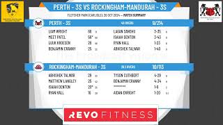 Perth  3s v RockinghamMandurah  3s [upl. by Yusem]