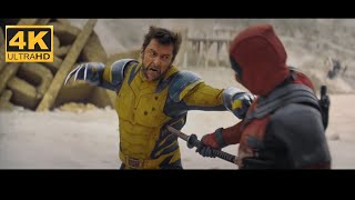 🔥deadpool and wolverine movie fight scene 4k clips 🔥 deadpool3 wolverine marvel [upl. by Regdor]