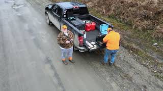 November 2 2014 Tailgate Breakfast while bird hunting in the North Maine Wood in Zone 4A [upl. by Jankey]