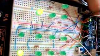 Binary Clock made With Arduino [upl. by Joelie63]