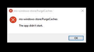 2024 fix quotmswindowsstorePurgeCaches The App didnt startquot [upl. by Engenia210]