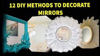 12 Stunning Upcycled Mirror Frames  diy frame for mirror  Mirror Frames Upcycling Ideas [upl. by Riddle340]