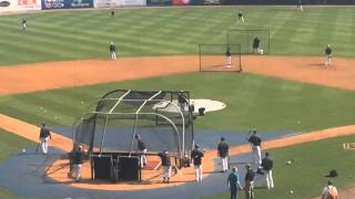 Yankees Brian McCann takes batting practice [upl. by Mordy]