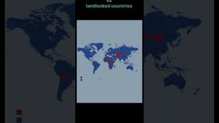 Landlocked countries vs countries with coastline music maps [upl. by Ardine]