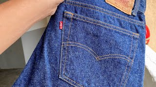 Levi’s 1987 501xx Shrink To Fit Made in USA manufactured date Mei 1989 5010000 Button No 544 [upl. by Franz854]