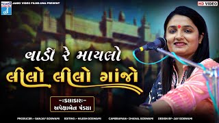 વાડી રે માયલો લીલો લીલો ગાંજો  Apexa Pandya  Vadi Re Maylo Lilo Ganjo  New Gujarati Dayro 2024 [upl. by Mackoff]