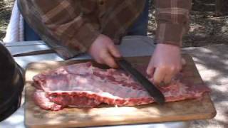 How To trim Spare Ribs St Louis Style  Tip [upl. by Mehalick505]