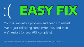 How To Fix Bad Pool Caller Blue Screen Error in Windows [upl. by Anigal342]