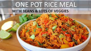 One Pot Rice Meal  Vegan Rice Recipe  Plant Based Diet  How to make Vegetable Rice [upl. by Leagiba]