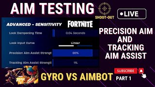 AIM TESTING  PRECISION AIM AND TRACKING AIM ASSIST  GYRO VS AIMBOT PART 1 [upl. by Irb500]