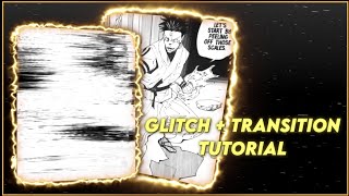 GLITCH  TRANSITION TUTORIAL ALIGHT MOTION [upl. by Ogirdor853]