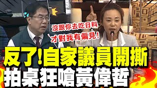 【全程字幕】反了綠營自家議員爆氣拍桌 開撕黃偉哲沒跟你去吃日本料理才對我有偏見 [upl. by Trilby283]