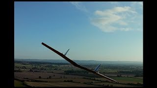 Wowings Skua flying wing at Olivers Castle right hand SW slope [upl. by Clintock534]