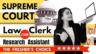 Supreme Court Law Clerk cum Research Assistant  Career options after LLB  Career for LLB freshers [upl. by Hahsi]