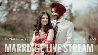 Harnoor kaur weds Amandeep Singh sran  Bathinda Booking Live Stream Ph9876379475latestfilms63 [upl. by Araminta604]