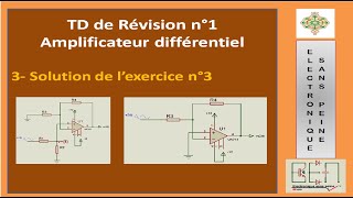 INSTRUMTDRévision n°1Exercice 3  Amplificateur différentiel [upl. by Nove578]