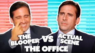 The Office Bloopers VS Actual Scene Part Two  Comedy Bites [upl. by Schulze]