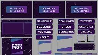 Twitch Animated Overlay package  You Eye [upl. by Atram563]