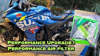 Suzuki Gixxer SF 250  Performance Air filter  SCHORL  Furious Moto [upl. by Virgel]