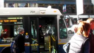 WideDoor Loading on West Vancouver Municipal Transit Route 250A [upl. by Sucram]