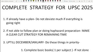 UPSC 2025 Detailed Strategy [upl. by Polk610]