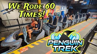 Penguin Treks First Passholder Preview Day Tour amp POVs Update 7224 WE RODE 60 TIMES IN ONE DAY [upl. by Gaskins]