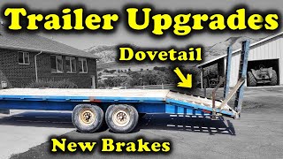 Adding a Dovetail and Brakes to a Trailer [upl. by Wilhelm]