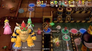 Super Mario Party 48 King Bob ombs Powderkeg Mine Bowser vs Bowser Jr vs Diddy Kong vs Mario [upl. by Little]