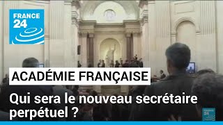 France  qui sera le nouveau secrétaire perpétuel de lAcadémie française  • FRANCE 24 [upl. by Giddings]