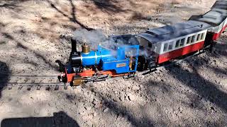 The first live steam powered locomotive to run at the bullant ridge garden railway [upl. by Aisenat902]