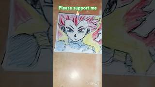 Vegeta God drawingansh short [upl. by Nlycaj]