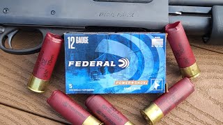 Federal PowerShok 12ga 234quot 1oz Sabot Slug Test W Remington 870 Special Purpose amp Rifled Barrel [upl. by Del]