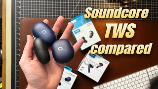 Anker Soundcore TWS Comparison Space A40 v Life P3 v A3i [upl. by Michaele]