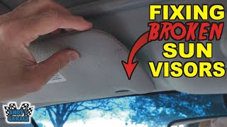 How To Fix A Broken Sun Visor In Your Vehicle Andy’s Garage Episode  189 [upl. by Idorb]