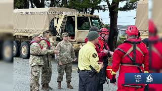 Storm breaches California rivers levee hundreds evacuate [upl. by Ssalguod]