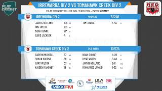 Irrewarra Div 2 v Tomahawk Creek Div 2 [upl. by Rima]