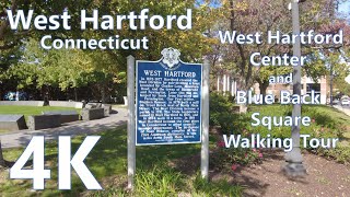 4k Walk Through West Hartford Center and Blue Back Square West Hartford CT [upl. by Lramaj]