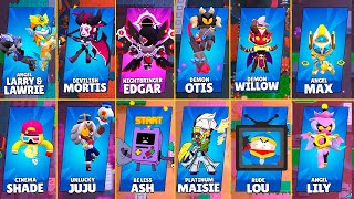 Shade amp Juju  All 38 New Skins Winning Poses  AngelsVSDemons x BRAWLSTARS [upl. by Niwde322]