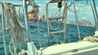 Dufour 27 navegando en Bahia de Alicante [upl. by Ddet801]